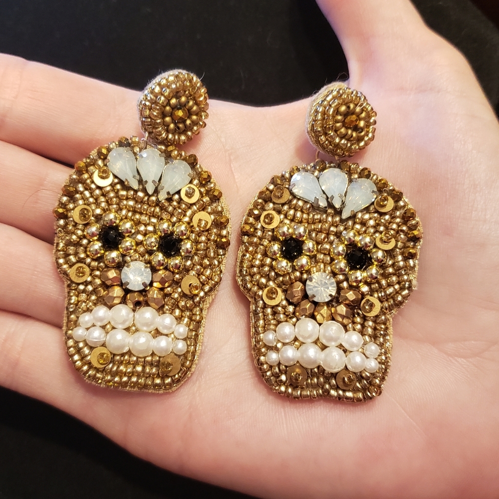 Skull Halloween Earrings